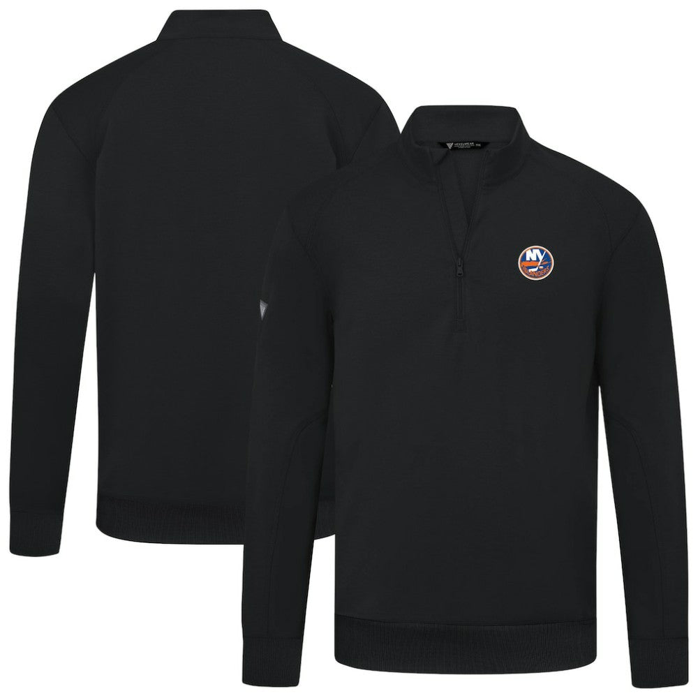 NHL New York Islanders Levelwear Upright Tri-Blend Quarter-Zip Pullover