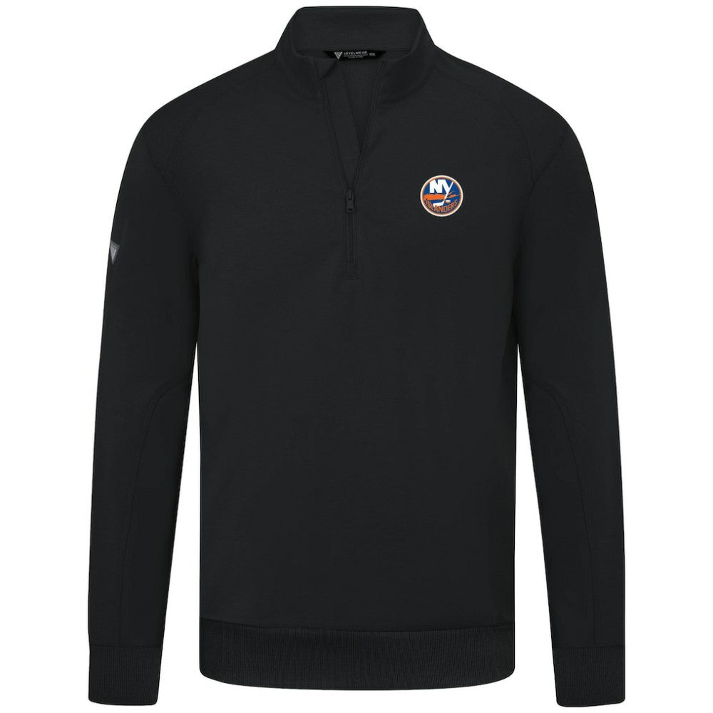NHL New York Islanders Levelwear Upright Tri-Blend Quarter-Zip Pullover