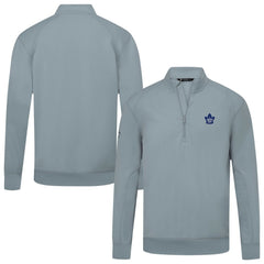 NHL Toronto Maple Leafs Levelwear Upright Tri-Blend Quarter-Zip Pullover