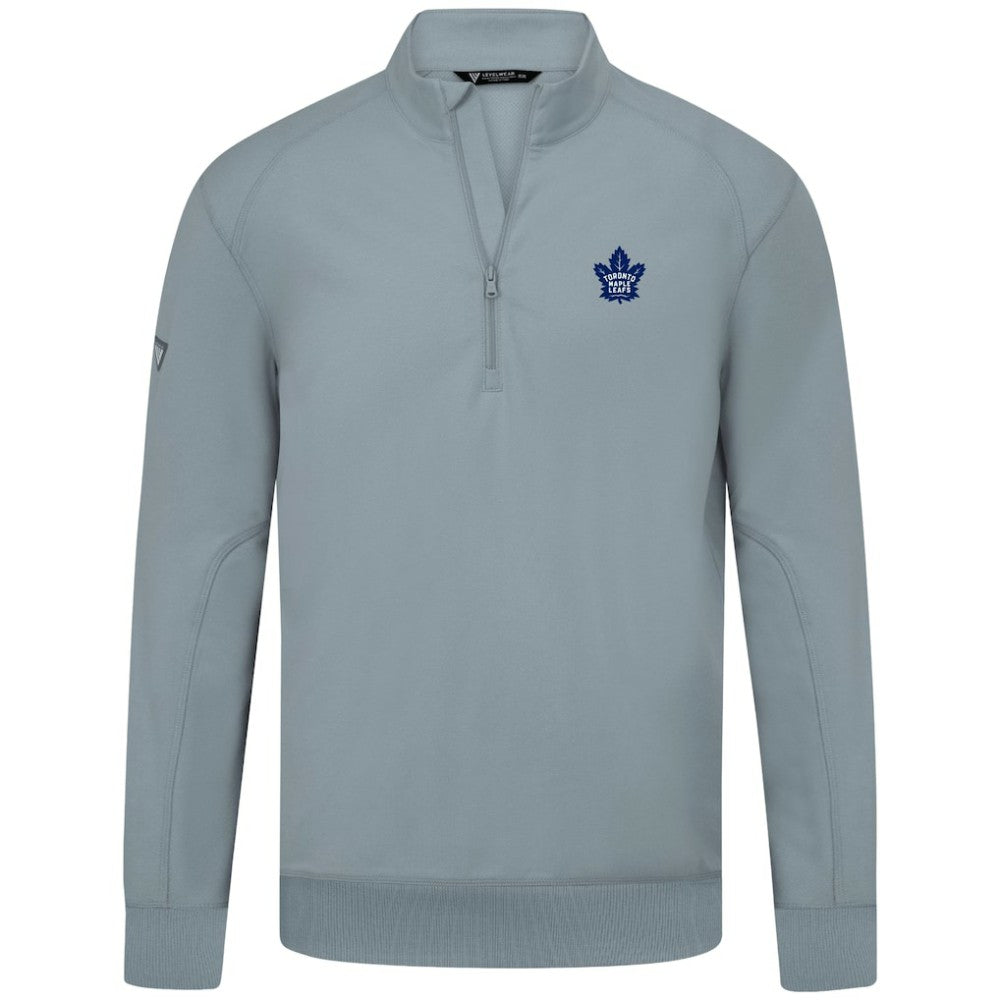 NHL Toronto Maple Leafs Levelwear Upright Tri-Blend Quarter-Zip Pullover