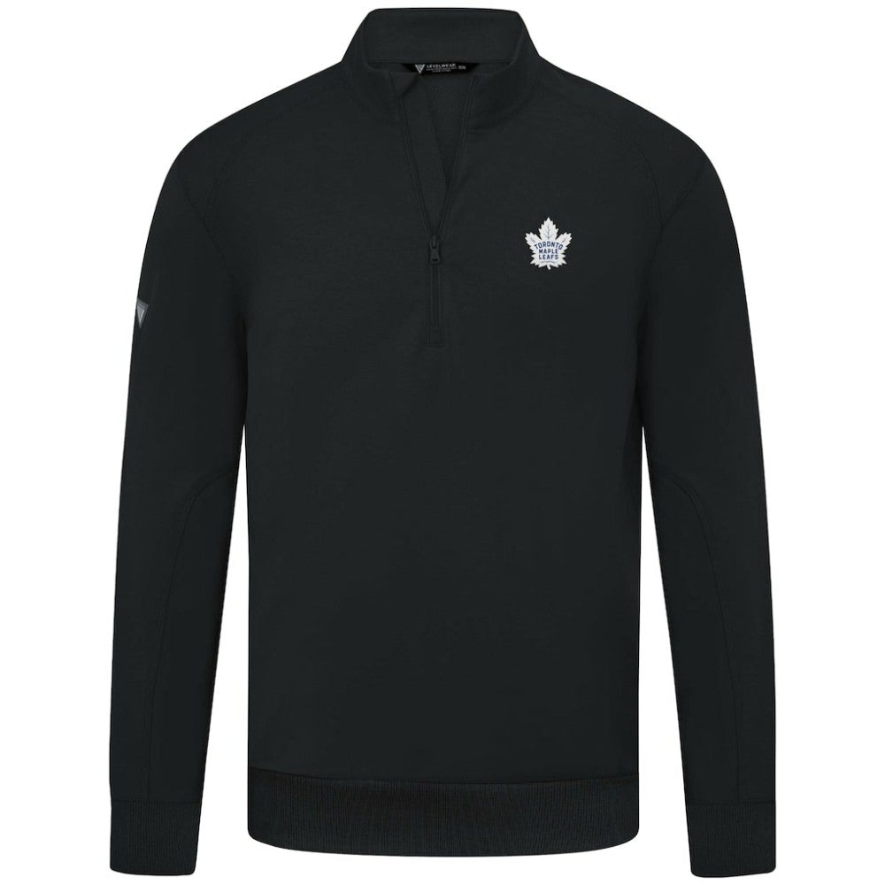 NHL Toronto Maple Leafs Levelwear Upright Tri-Blend Quarter-Zip Pullover