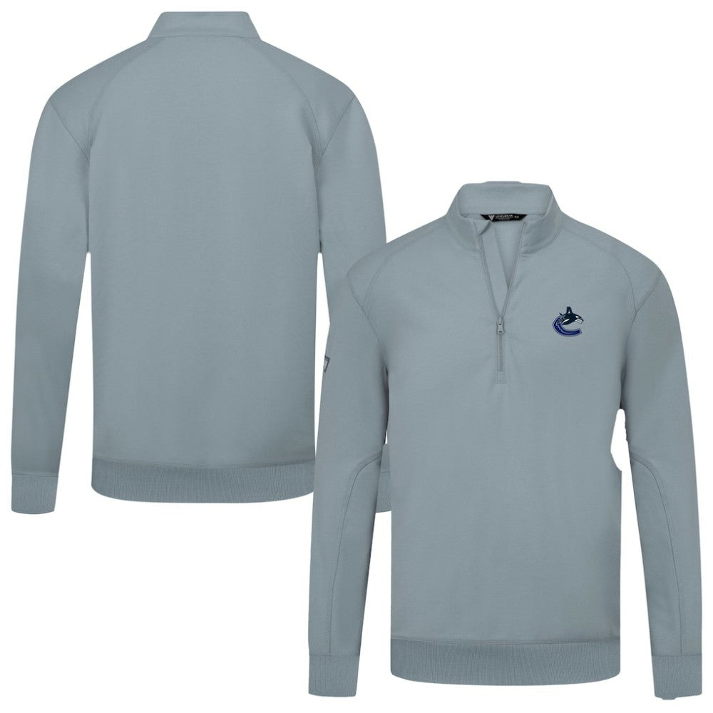 NHL Vancouver Canucks Levelwear Upright Tri-Blend Quarter-Zip Pullover