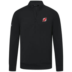 NHL New Jersey Devils Levelwear Upright Tri-Blend Quarter-Zip Pullover