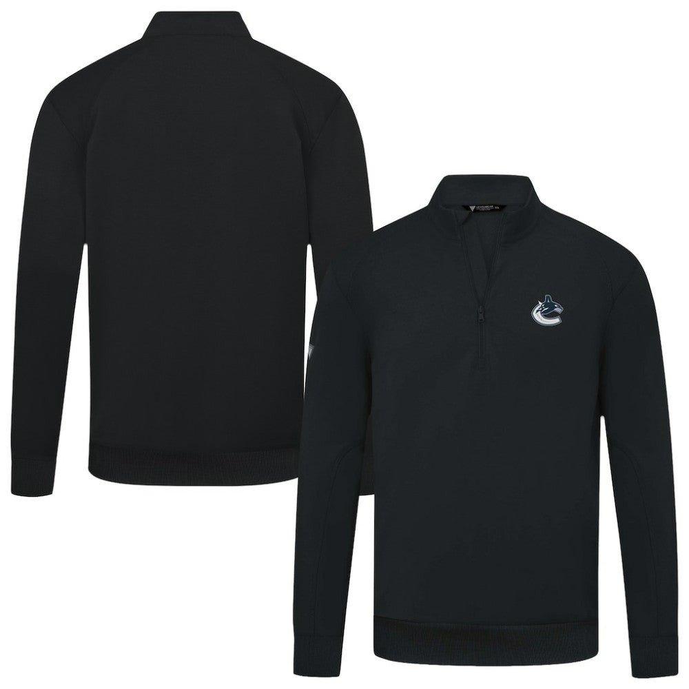 NHL Vancouver Canucks Levelwear Upright Tri-Blend Quarter-Zip Pullover