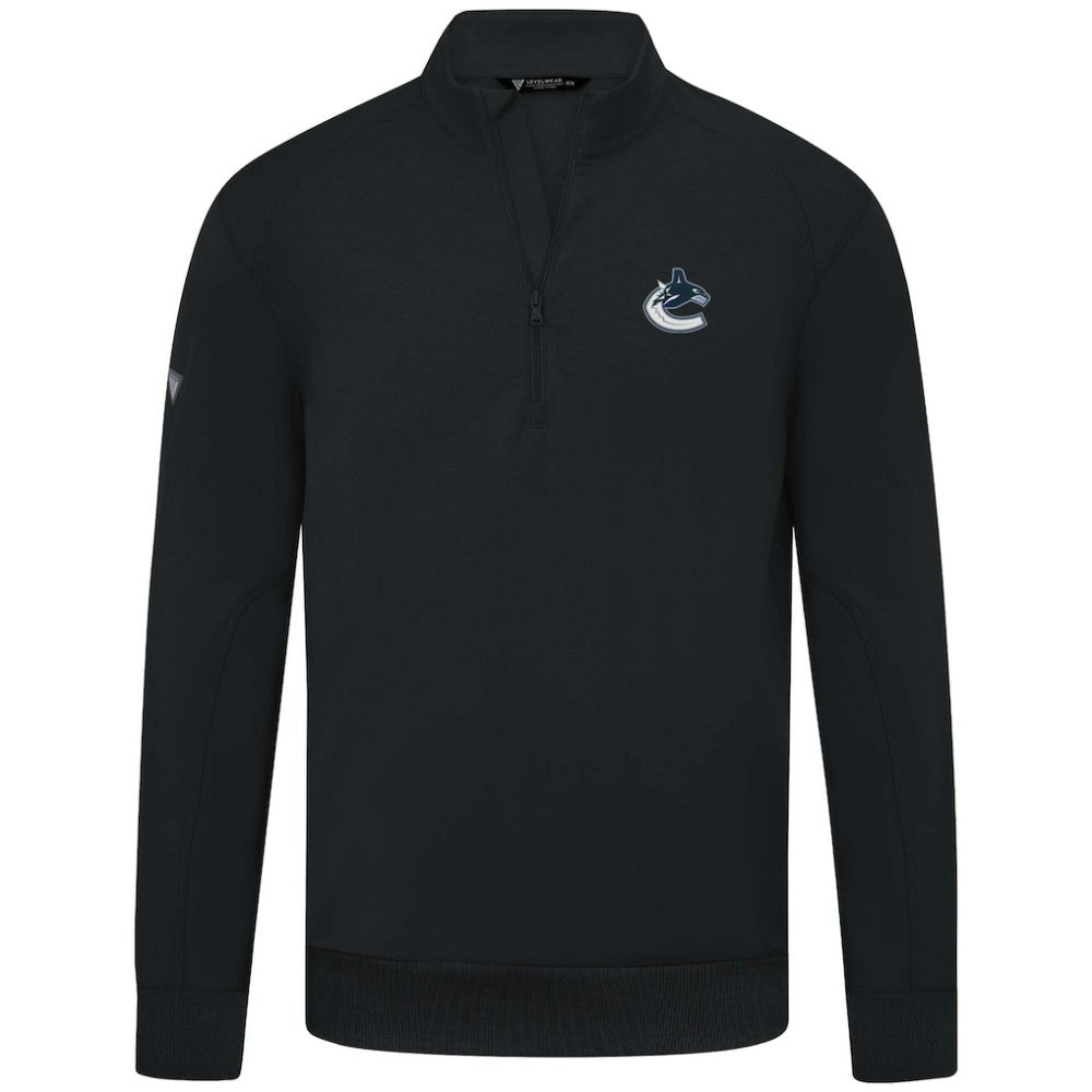 NHL Vancouver Canucks Levelwear Upright Tri-Blend Quarter-Zip Pullover