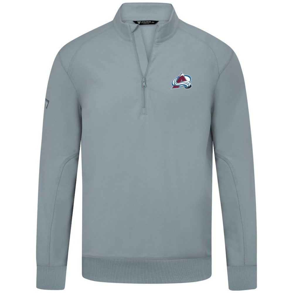 NHL Colorado Avalanche Levelwear Upright Tri-Blend Quarter-Zip Pullover