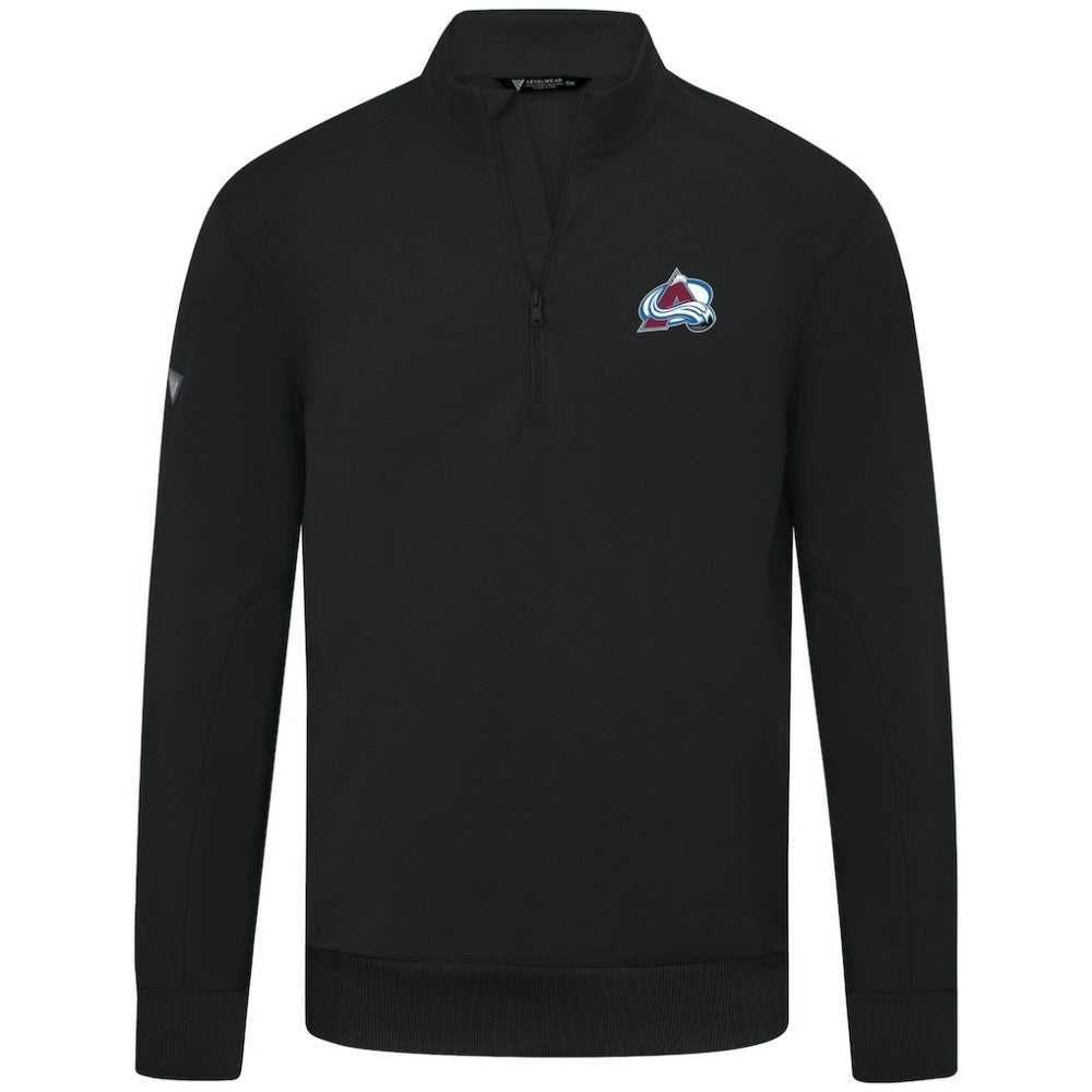 NHL Colorado Avalanche Levelwear Upright Tri-Blend Quarter-Zip Pullover