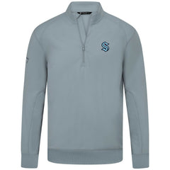 NHL Seattle Kraken Levelwear Upright Tri-Blend Quarter-Zip Pullover