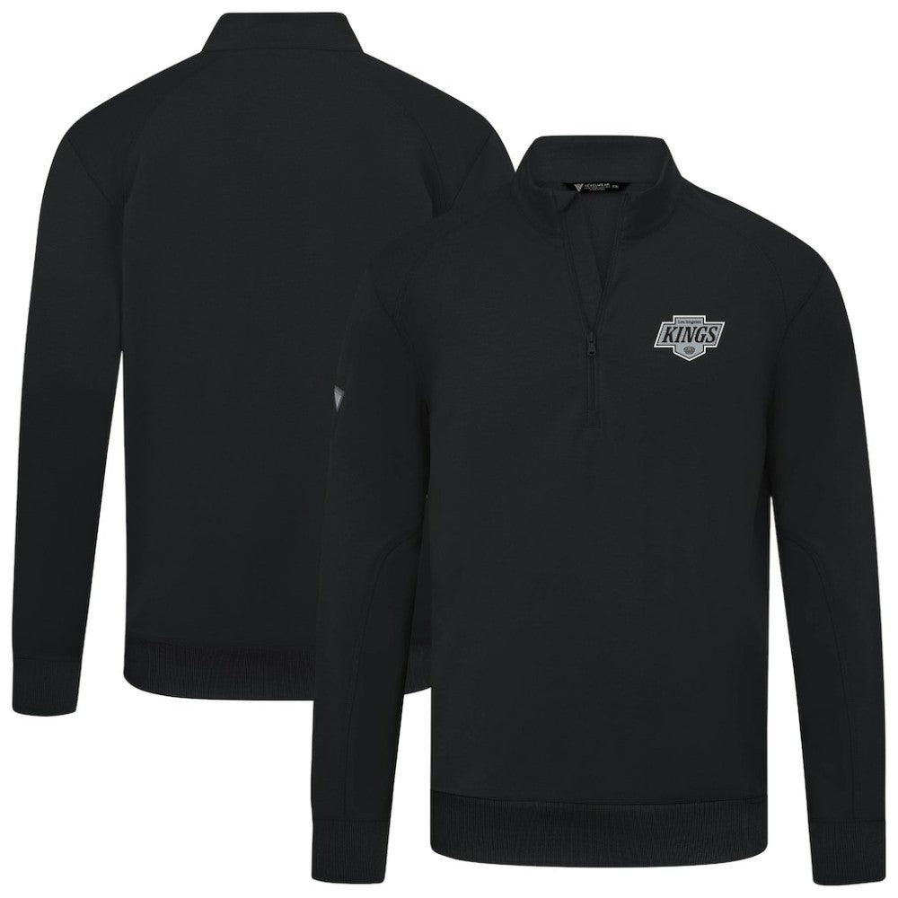 NHL Los Angeles Kings Levelwear Upright Tri-Blend Quarter-Zip Pullover