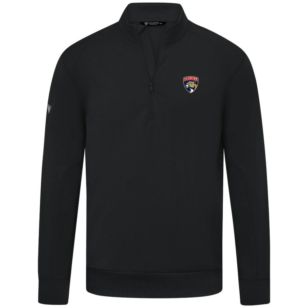 NHL Florida Panthers Levelwear Upright Tri-Blend Quarter-Zip Pullover