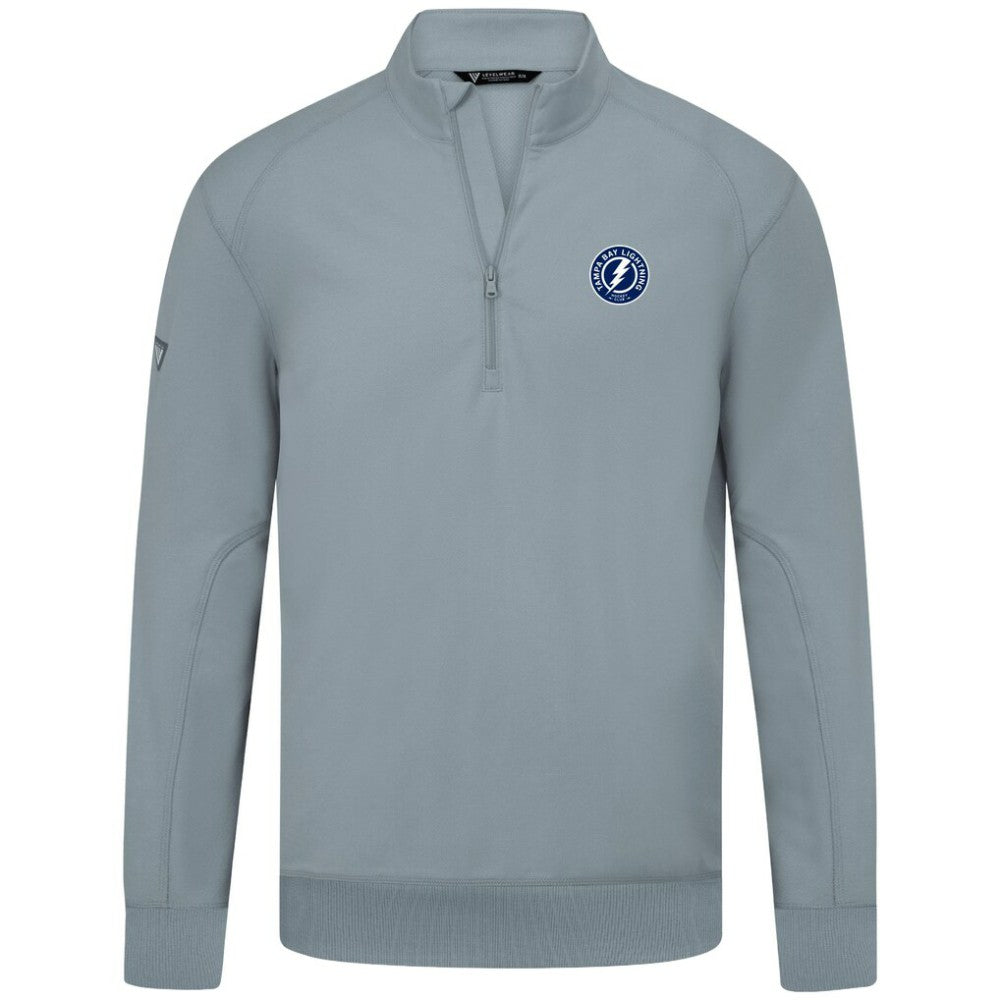 NHL Tampa Bay Lightning Levelwear Upright Tri-Blend Quarter-Zip Pullover