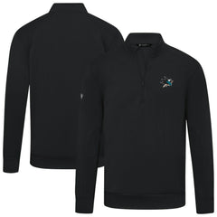 NHL San Jose Sharks Levelwear Upright Tri-Blend Quarter-Zip Pullover