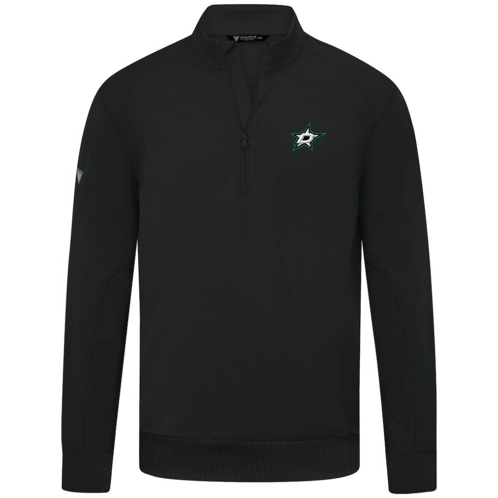 NHL Dallas Stars Levelwear Upright Tri-Blend Quarter-Zip Pullover