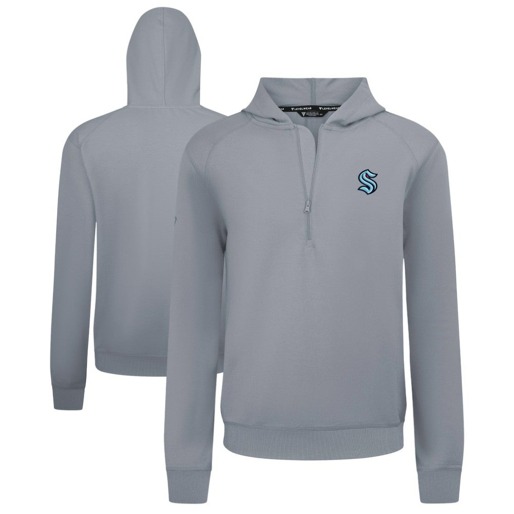 NHL Seattle Kraken Levelwear Technic Quarter-Zip Pullover Hoodie