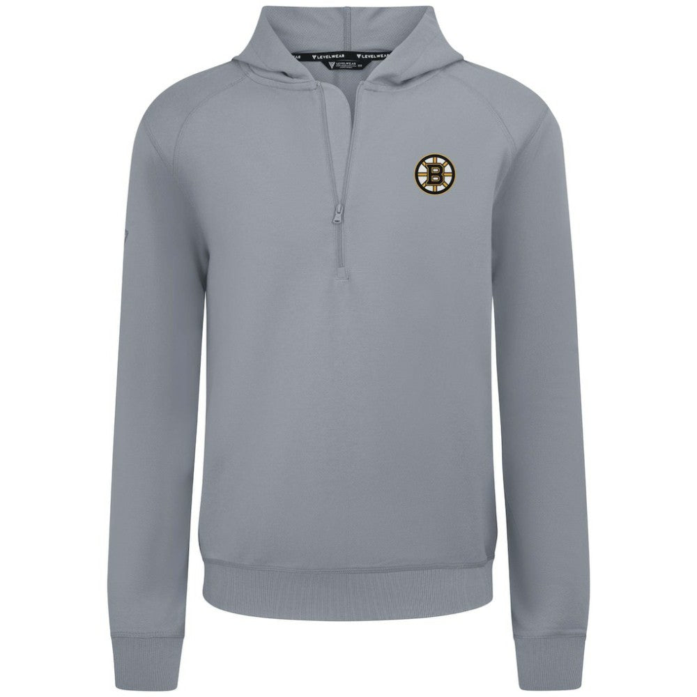 NHL Boston Bruins Levelwear Technic Quarter-Zip Pullover Hoodie