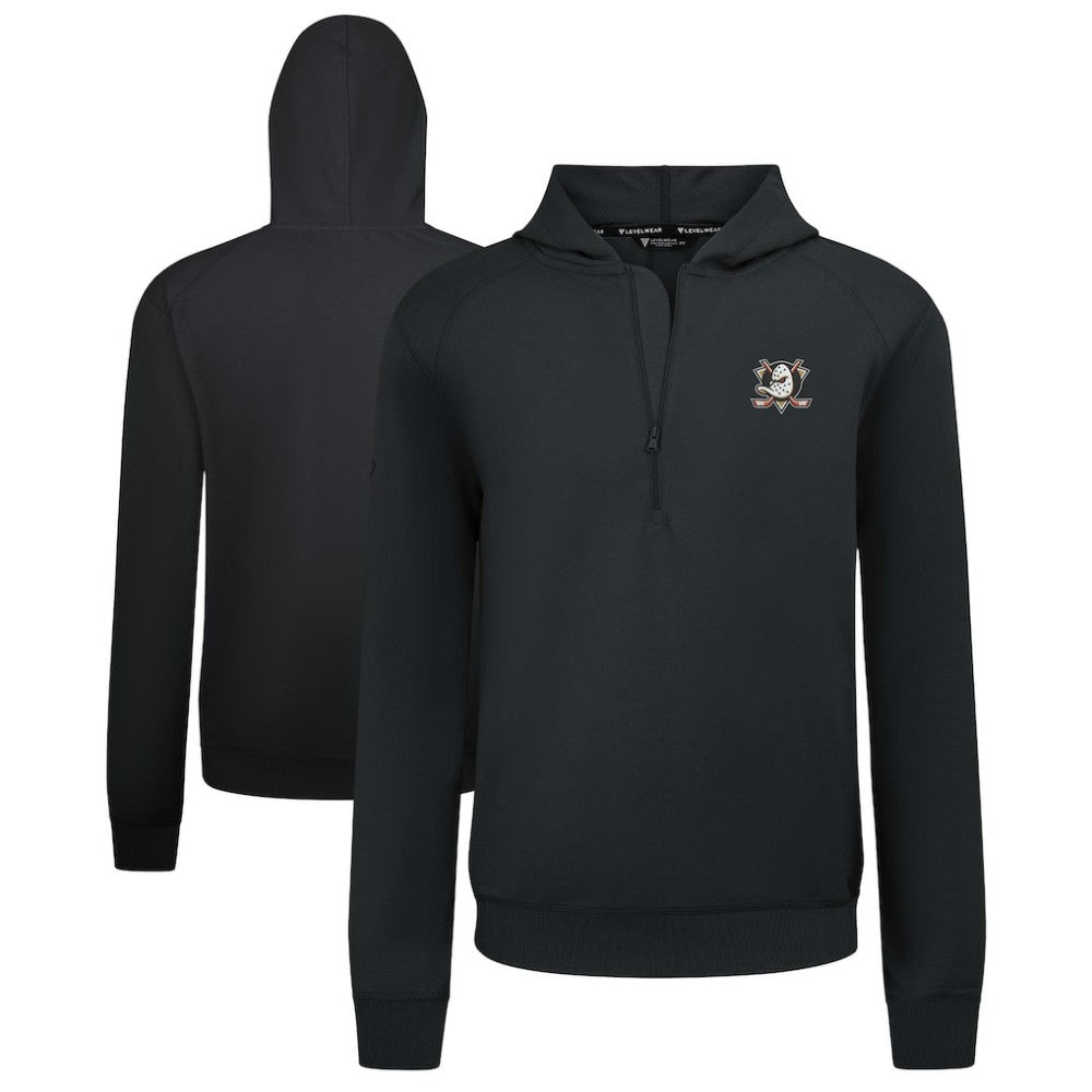 NHL Anaheim Ducks Levelwear Technic Quarter-Zip Pullover Hoodie