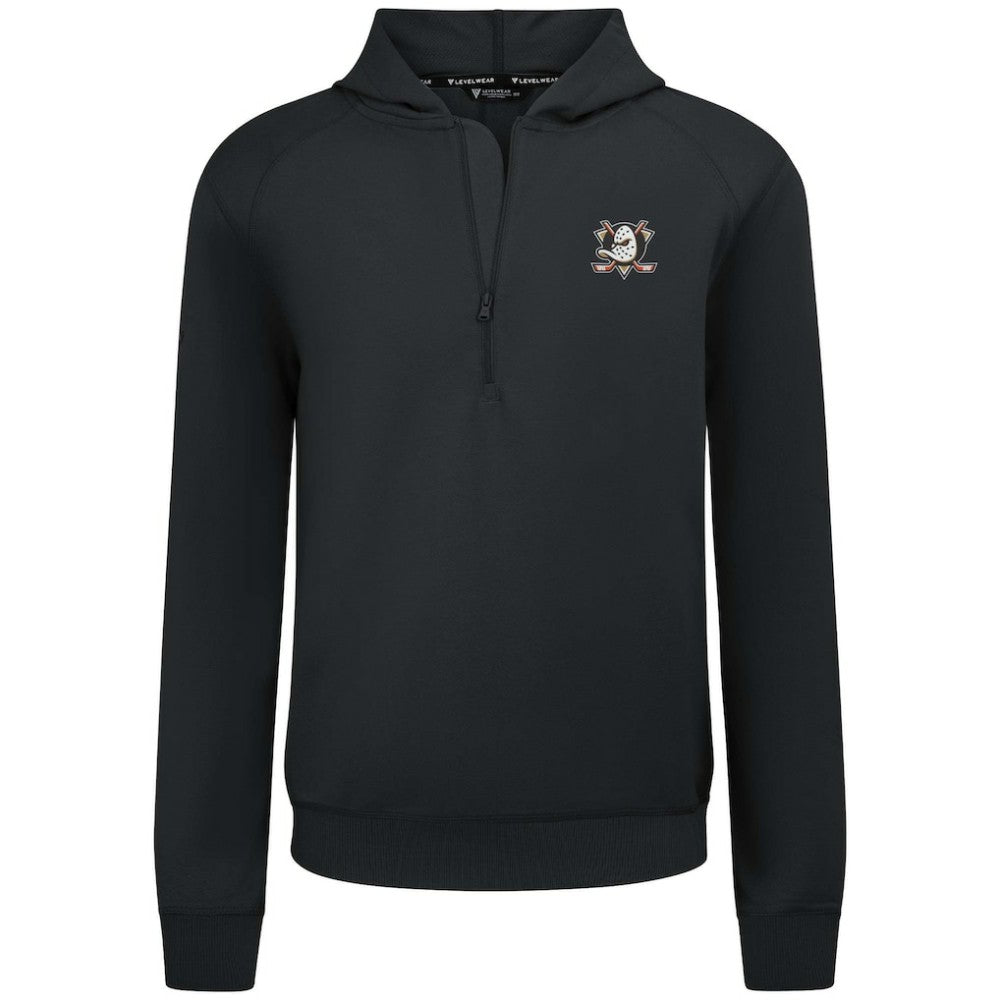 NHL Anaheim Ducks Levelwear Technic Quarter-Zip Pullover Hoodie