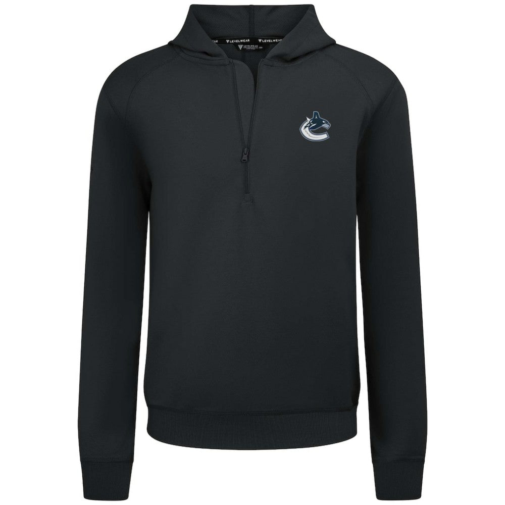 NHL Vancouver Canucks Levelwear Technic Quarter-Zip Pullover Hoodie