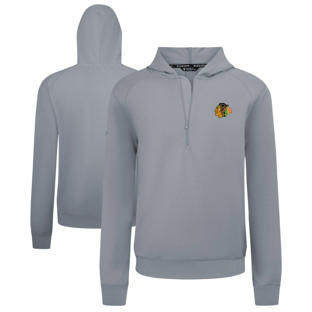 NHL Chicago Blackhawks Levelwear Technic Quarter-Zip Pullover Hoodie