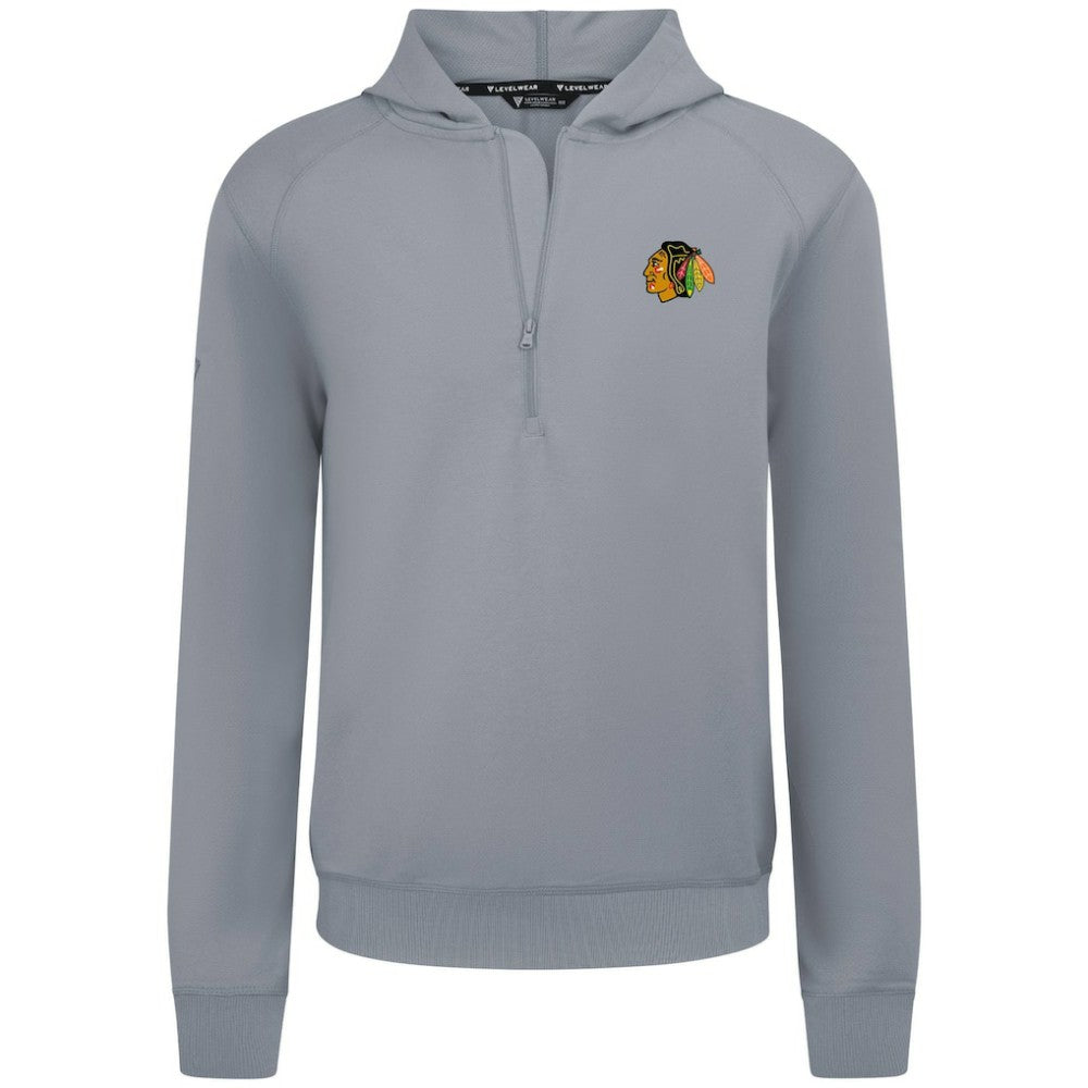 NHL Chicago Blackhawks Levelwear Technic Quarter-Zip Pullover Hoodie
