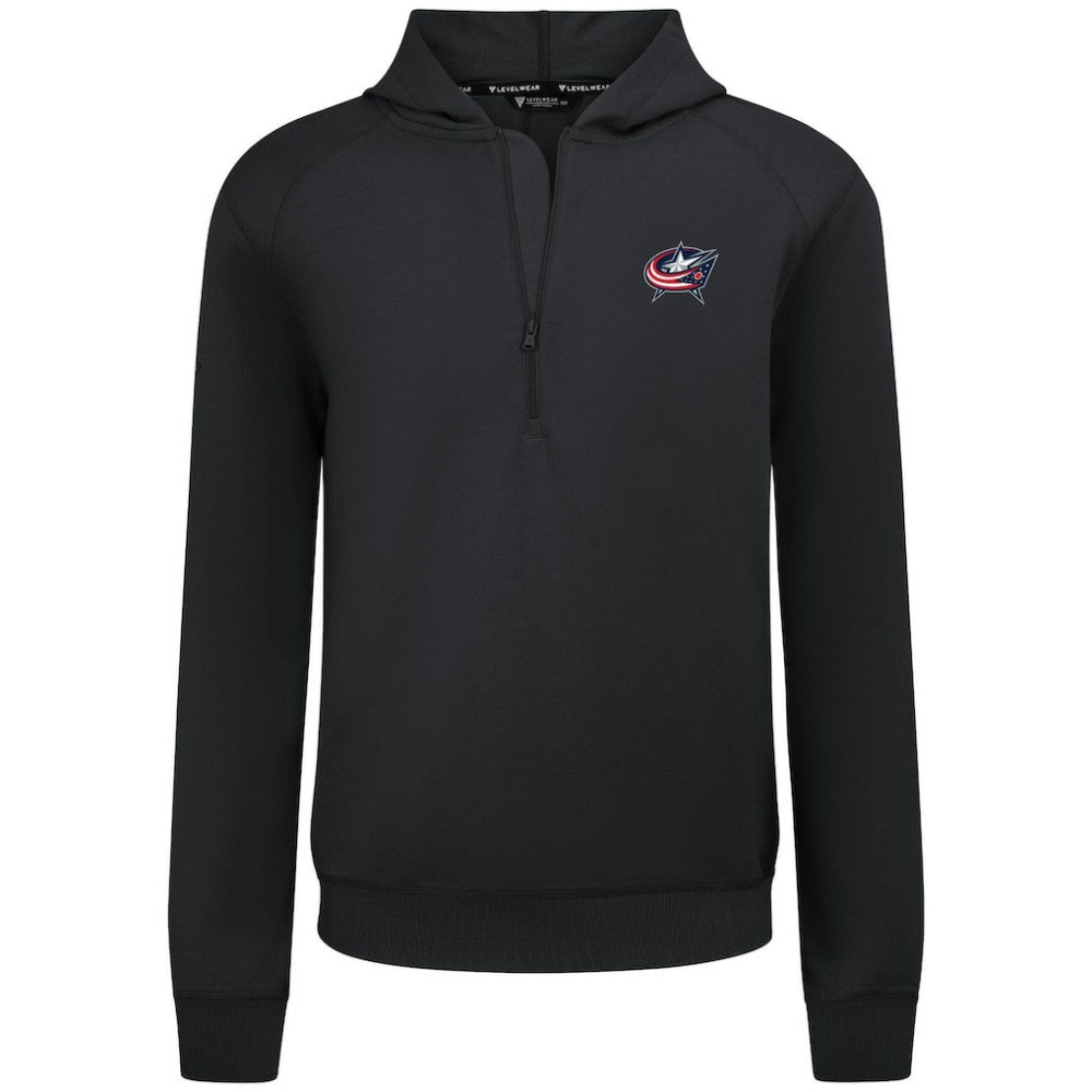 NHL Columbus Blue Jackets Levelwear Technic Quarter-Zip Pullover Hoodie