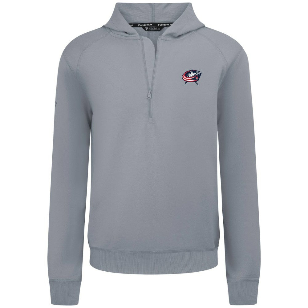 NHL Columbus Blue Jackets Levelwear Technic Quarter-Zip Pullover Hoodie