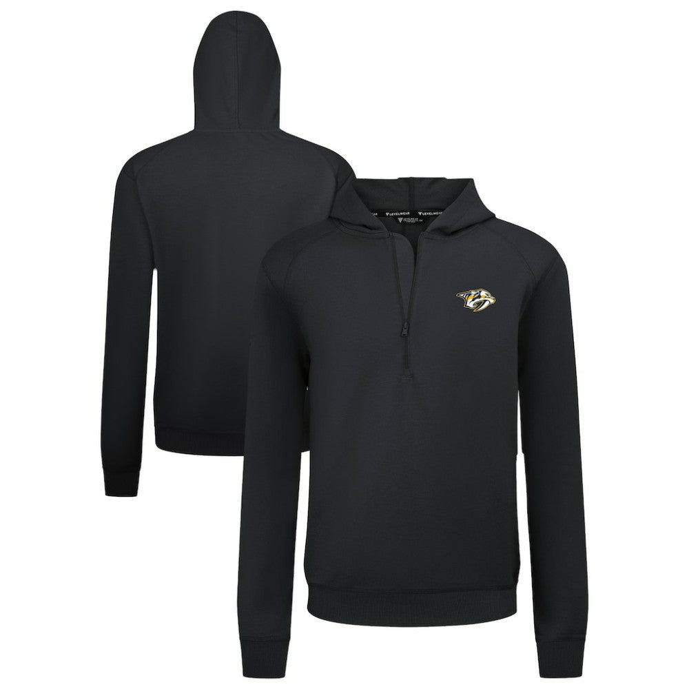 NHL Nashville Predators Levelwear Technic Quarter-Zip Pullover Hoodie