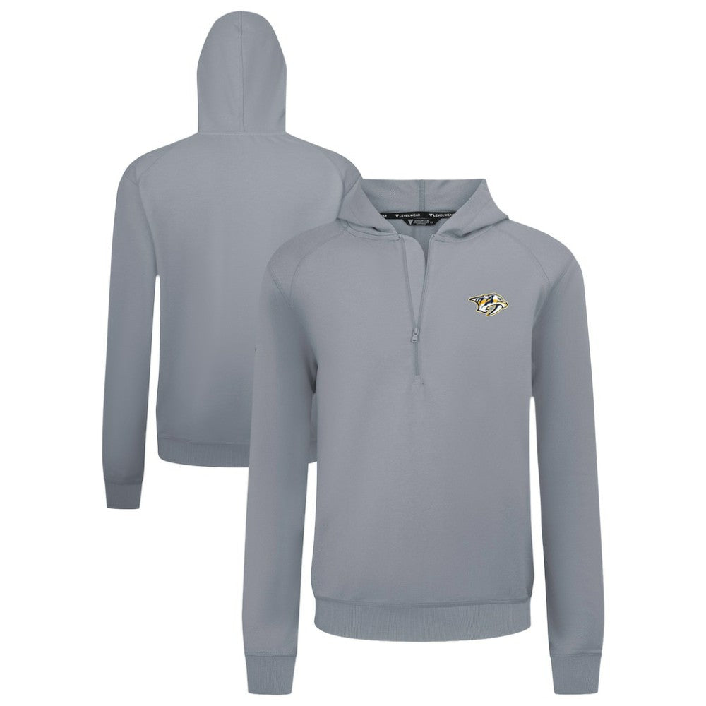NHL Nashville Predators Levelwear Technic Quarter-Zip Pullover Hoodie