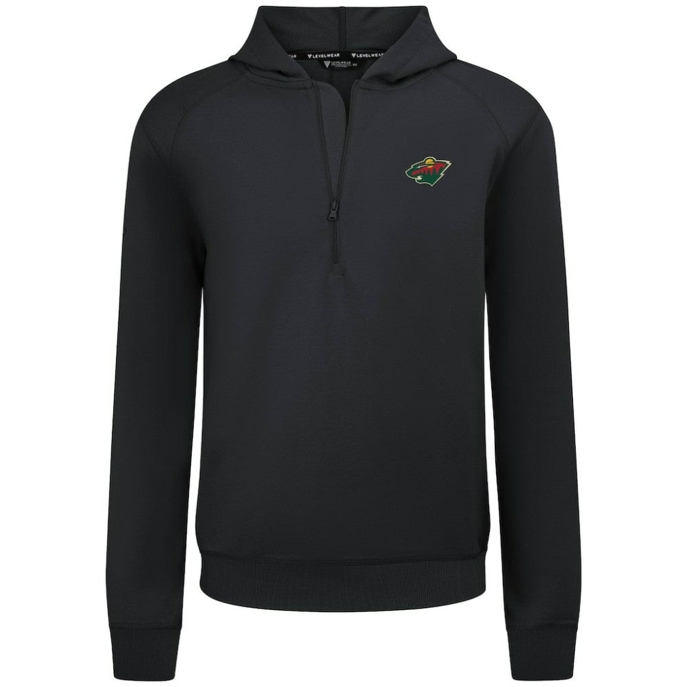 NHL Minnesota Wild Levelwear Technic Quarter-Zip Pullover Hoodie