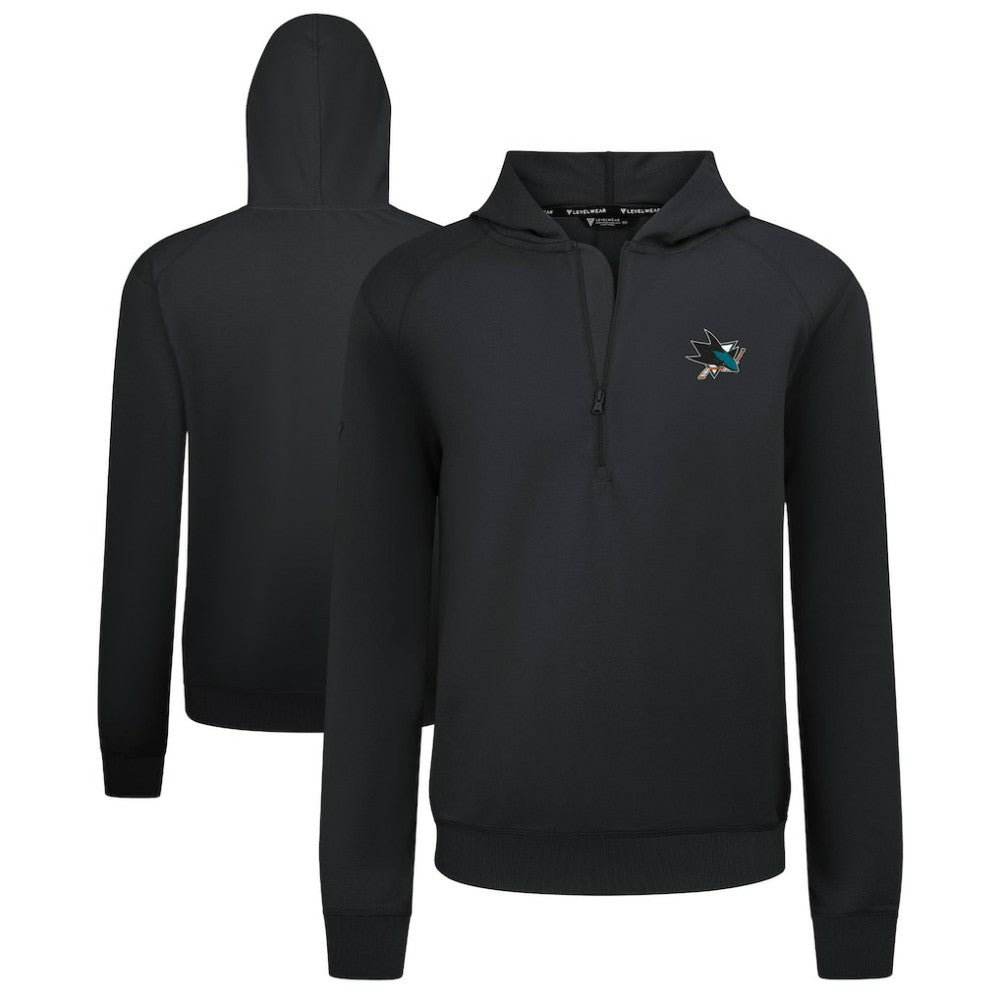 NHL San Jose Sharks Levelwear Technic Quarter-Zip Pullover Hoodie