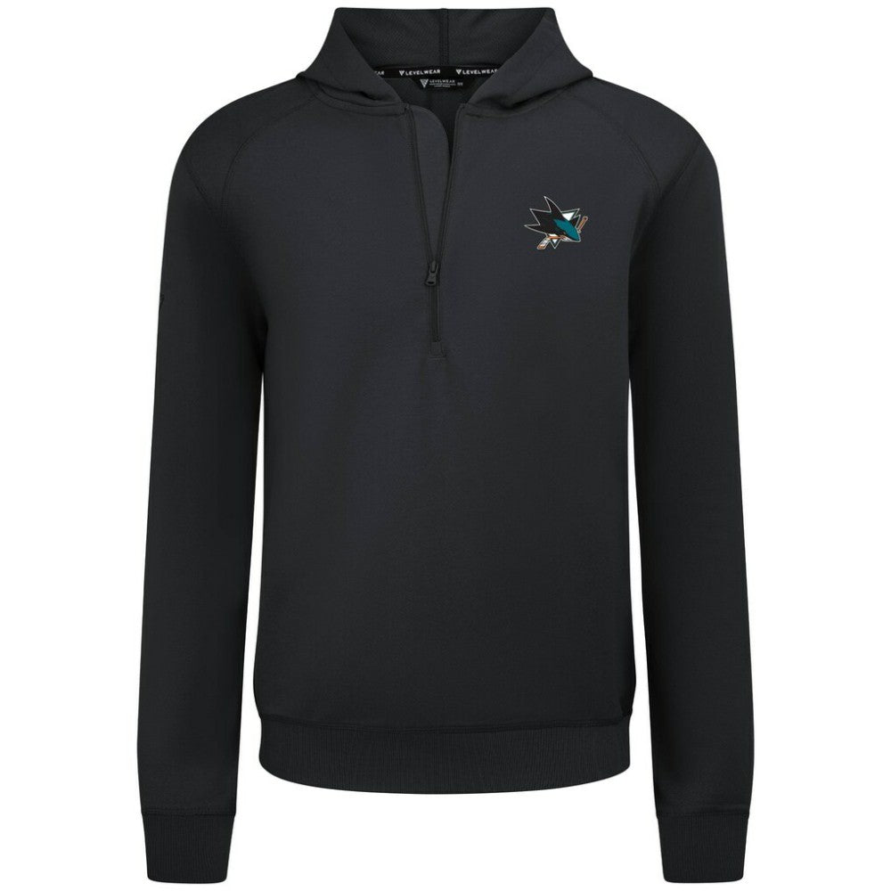 NHL San Jose Sharks Levelwear Technic Quarter-Zip Pullover Hoodie