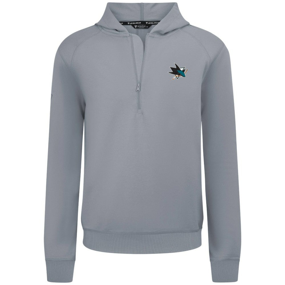 NHL San Jose Sharks Levelwear Technic Quarter-Zip Pullover Hoodie