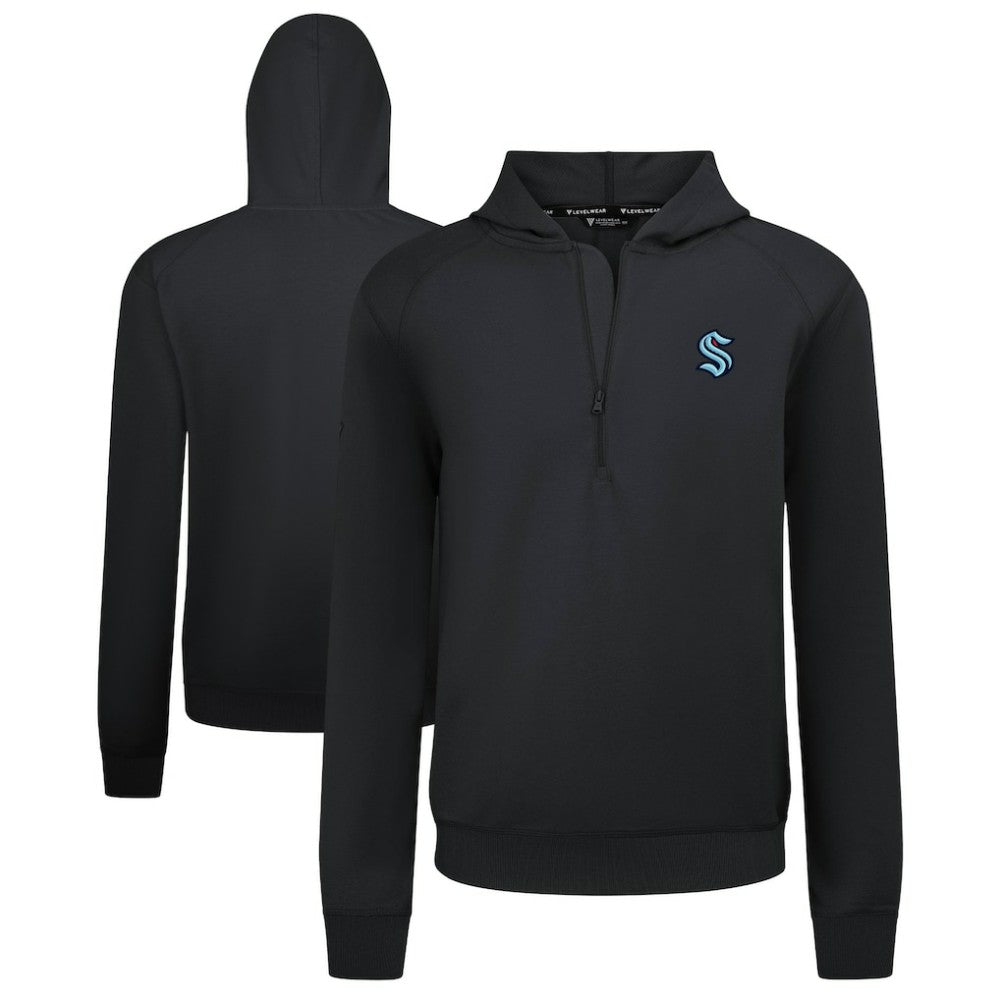 NHL Seattle Kraken Levelwear Technic Quarter-Zip Pullover Hoodie