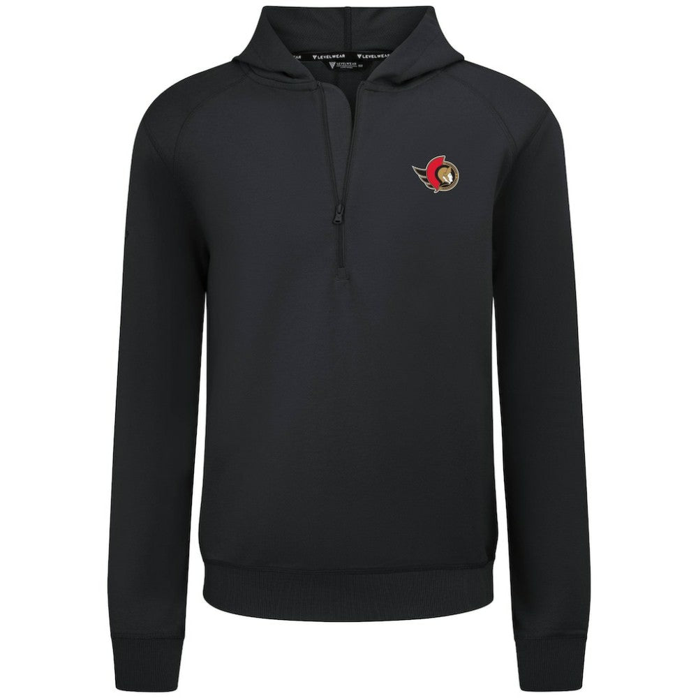 NHL Ottawa Senators Levelwear Technic Quarter-Zip Pullover Hoodie