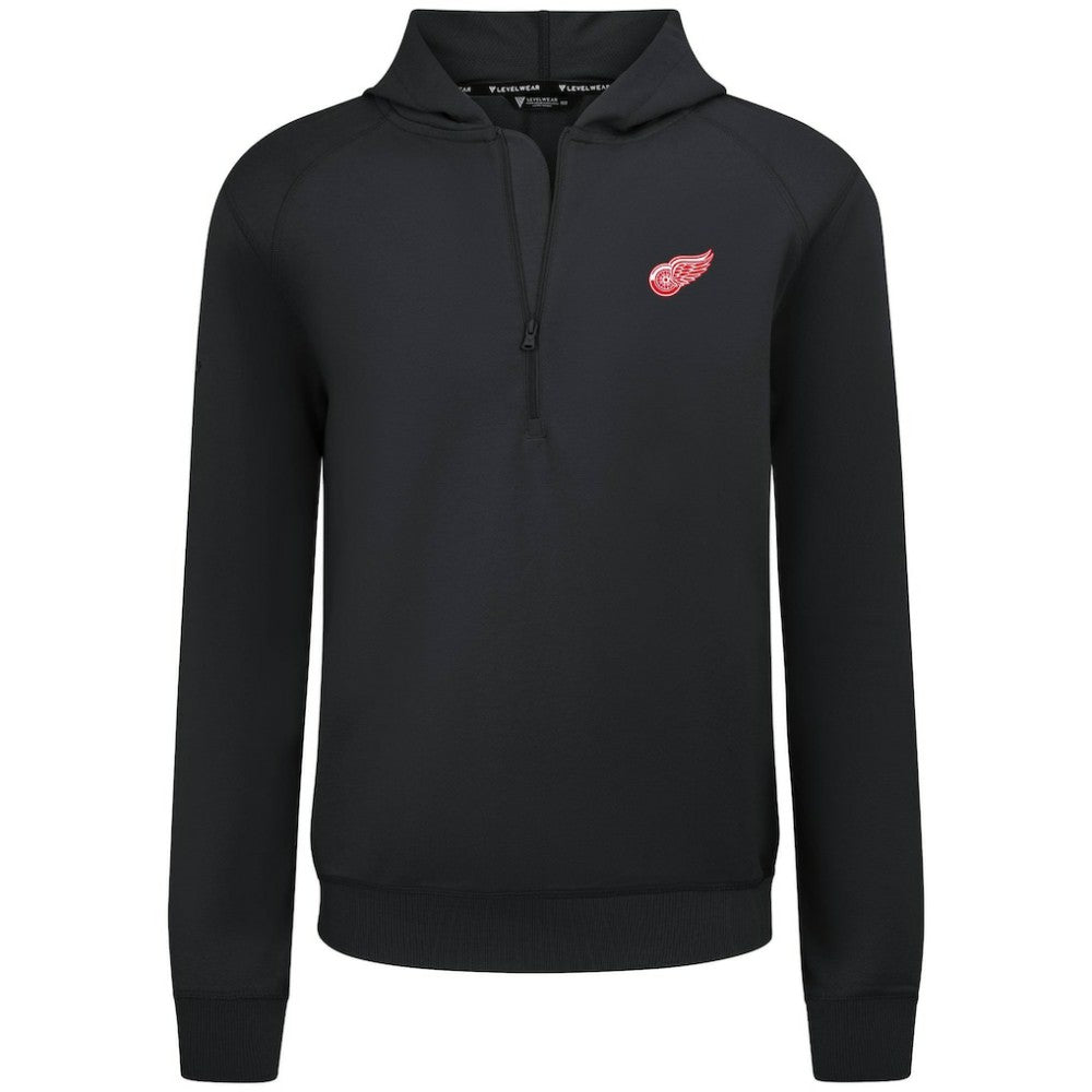 NHL Detroit Red Wings Levelwear Technic Quarter-Zip Pullover Hoodie