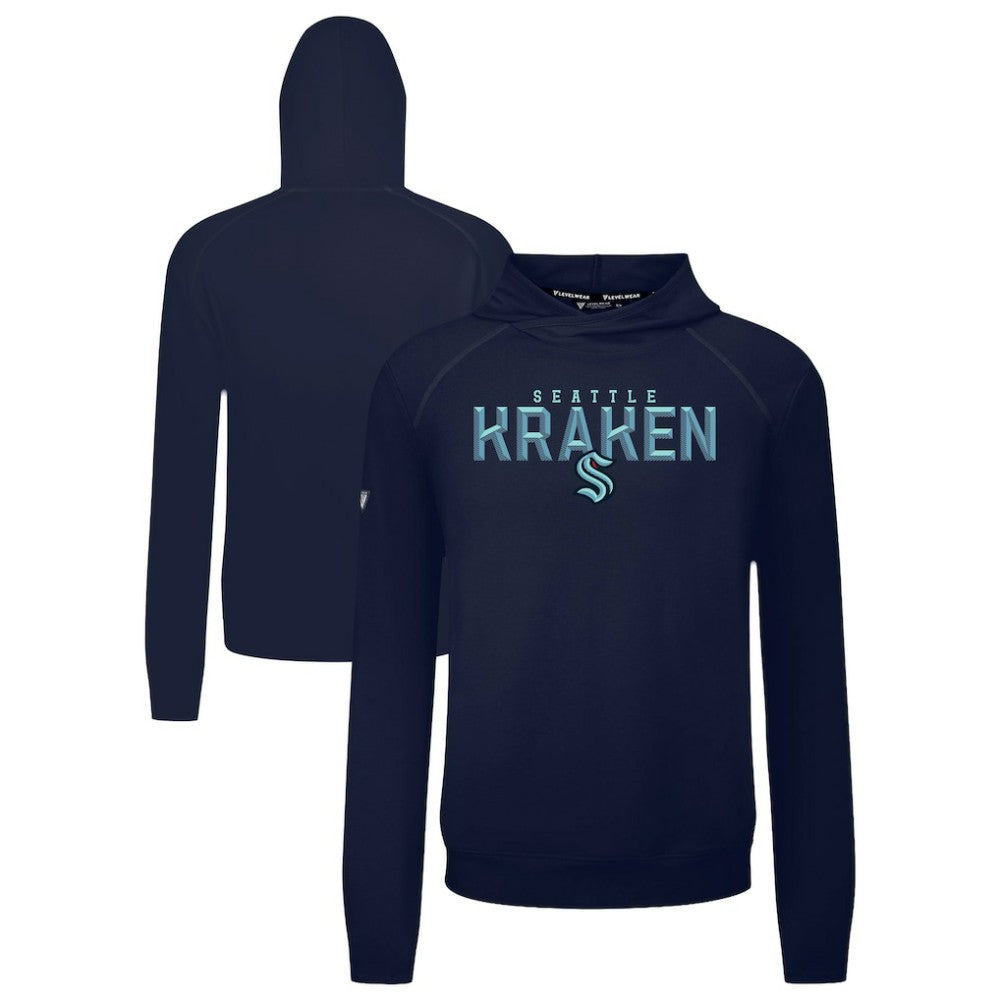 NHL Seattle Kraken Levelwear Mandate Carve Tri-Blend Pullover Hoodie