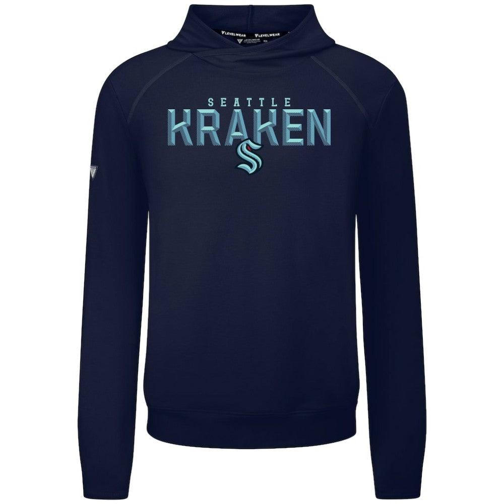 NHL Seattle Kraken Levelwear Mandate Carve Tri-Blend Pullover Hoodie