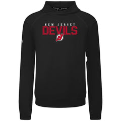 NHL New Jersey Devils Levelwear Mandate Carve Tri-Blend Pullover Hoodie