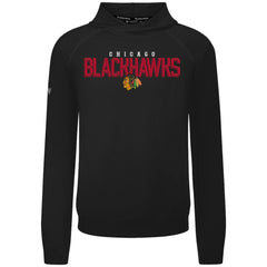 NHL Chicago Blackhawks Levelwear Mandate Carve Tri-Blend Pullover Hoodie