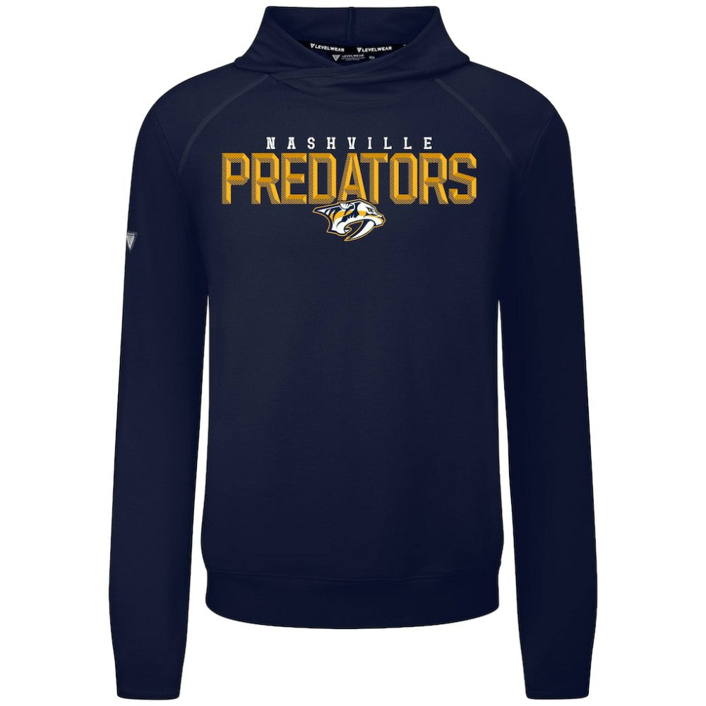 NHL Nashville Predators Levelwear Mandate Carve Tri-Blend Pullover Hoodie