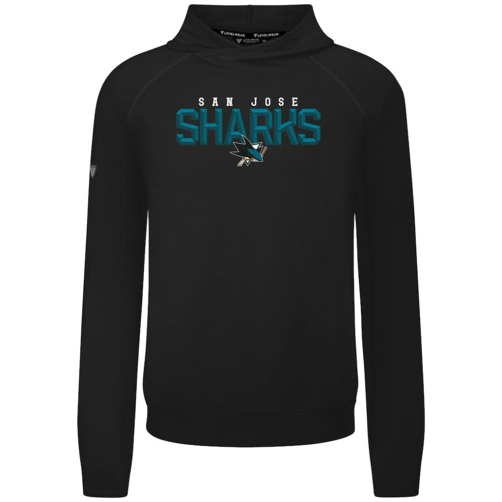 NHL San Jose Sharks Levelwear Mandate Carve Tri-Blend Pullover Hoodie