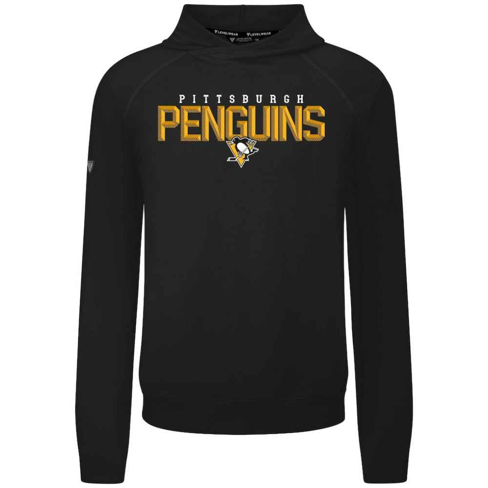 NHL Pittsburgh Penguins Levelwear Mandate Carve Tri-Blend Pullover Hoodie