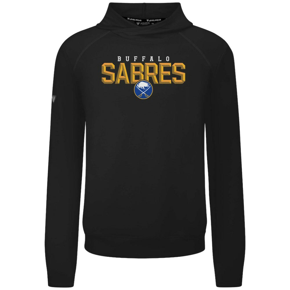 NHL Buffalo Sabres Levelwear Mandate Carve Tri-Blend Pullover Hoodie