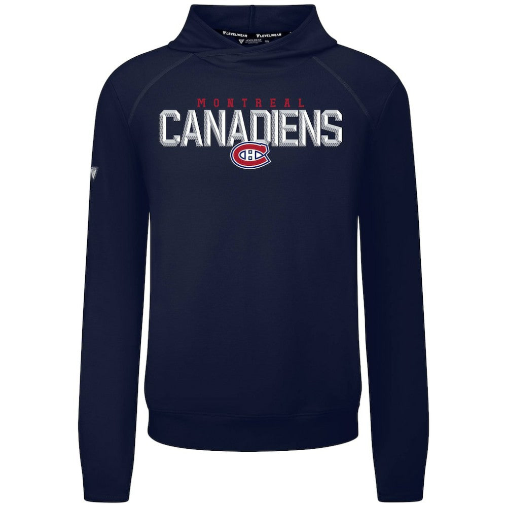 NHL Montreal Canadiens Levelwear Mandate Carve Tri-Blend Pullover Hoodie