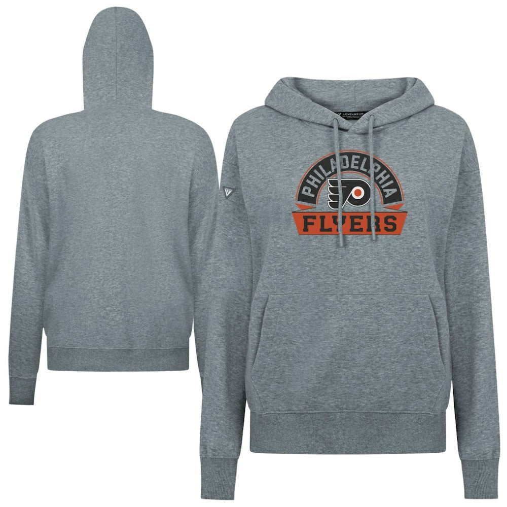 NHL Philadelphia Flyers Levelwear Women's Adorn Banner Arch Pullover Hoodie