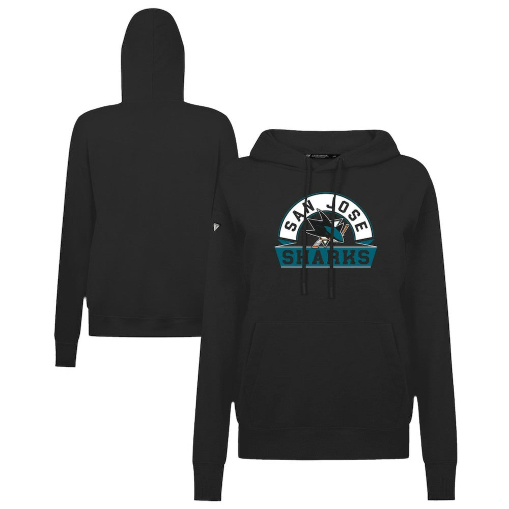NHL San Jose Sharks Levelwear Women's Adorn Banner Arch Pullover Hoodie