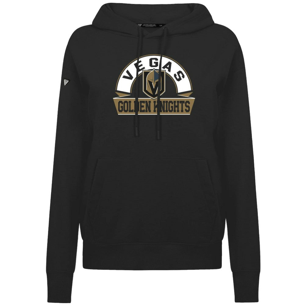 NHL Vegas Golden Knights Levelwear Women's Adorn Banner Arch Pullover Hoodie