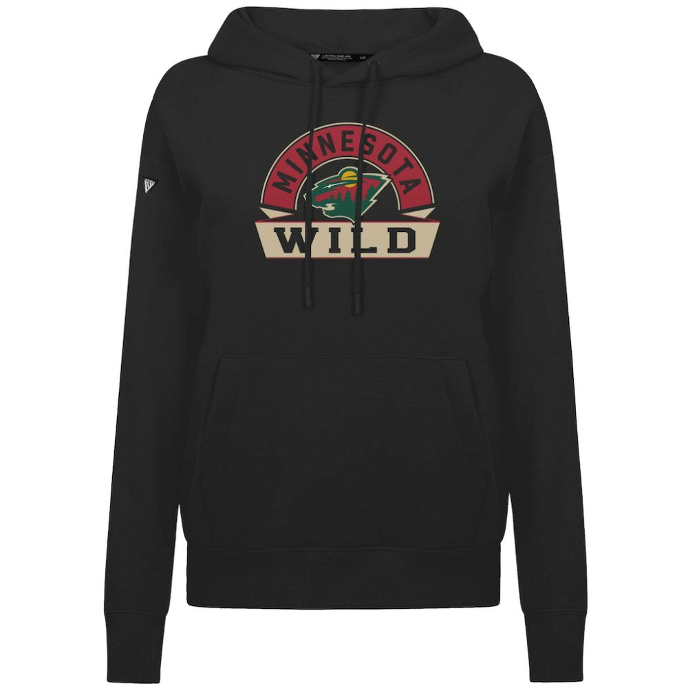 NHL Minnesota Wild Levelwear Women's Adorn Banner Arch Pullover Hoodie