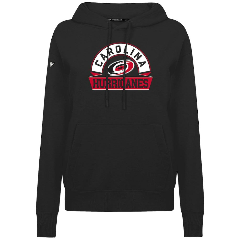 NHL Carolina Hurricanes Levelwear Women's Adorn Banner Arch Pullover Hoodie