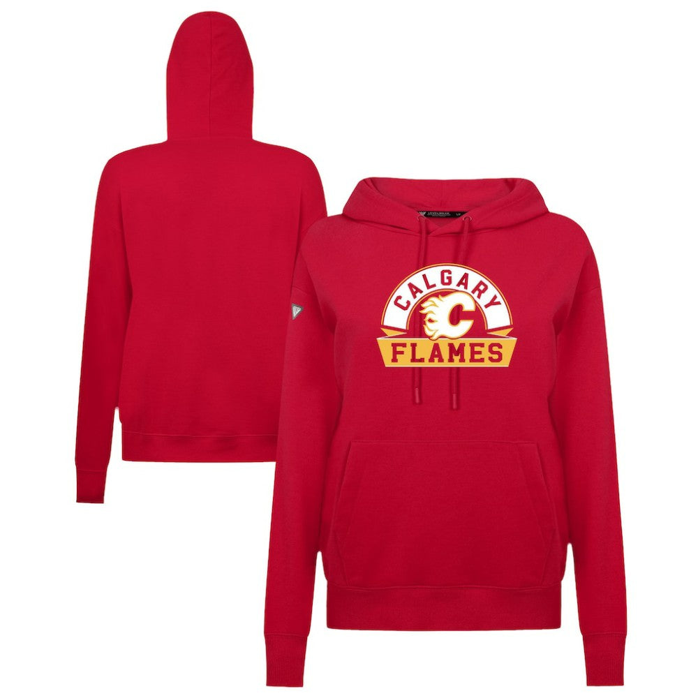 NHL Calgary Flames Levelwear Women's Adorn Banner Arch Pullover Hoodie